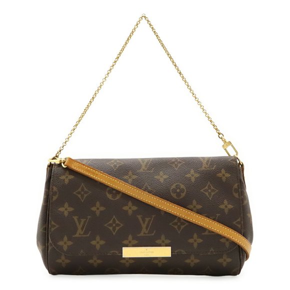 LOUIS VUITTON Monogram Favorite MM Shoulder Bag, Chain Clutch Bag M40718 - Picture 1 of 10